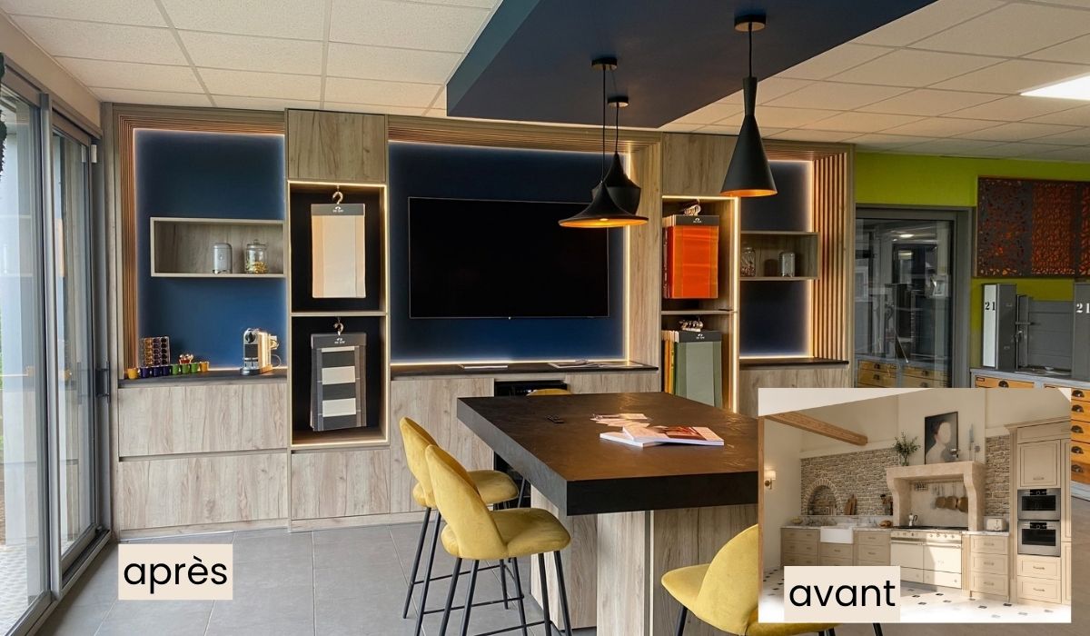 Transformation d’un showroom : de la conception 3D à la réalisation