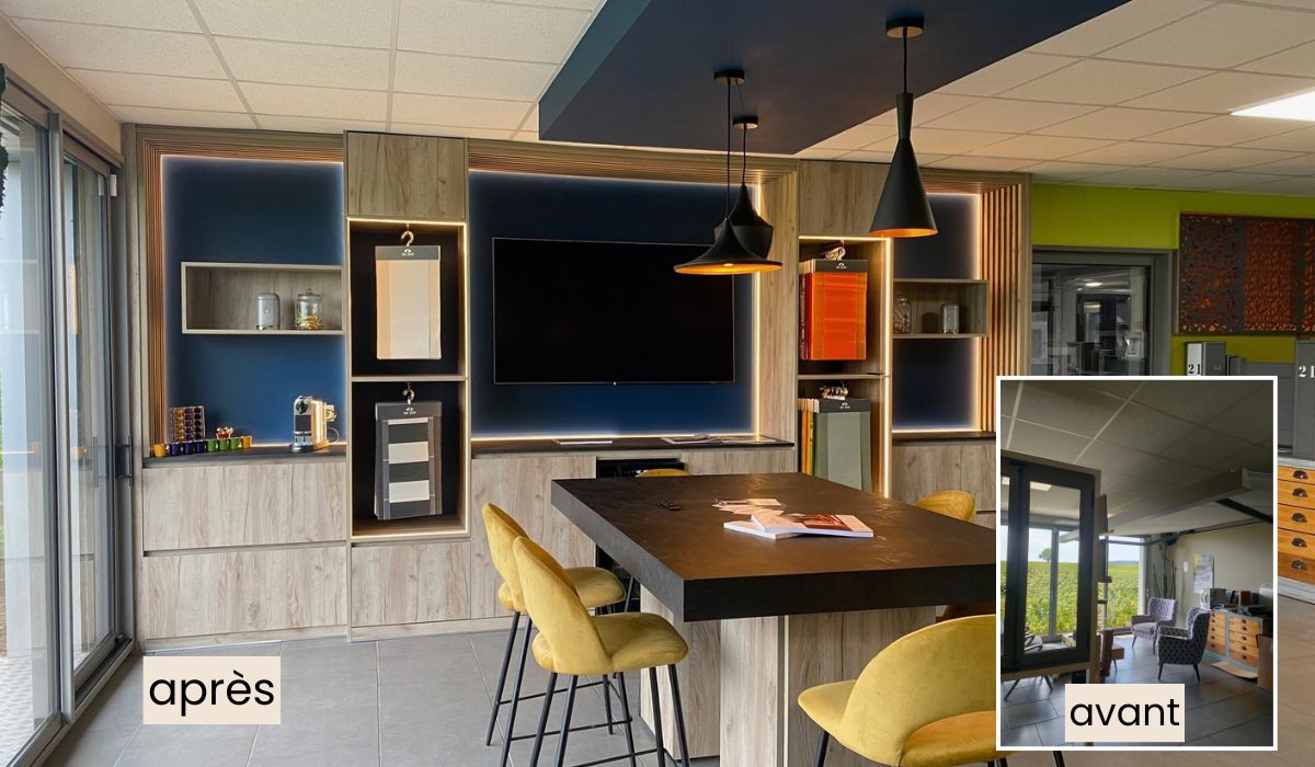 Rénovation d’un showroom à Beaune
